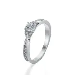 Pierścionek białe złoto z diamentami AJPZ_084